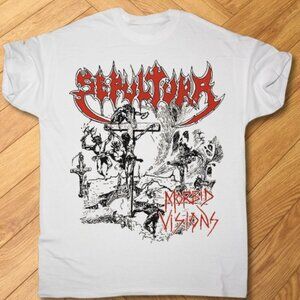 Sepultura Morbid Visions Graphic Tee Alt Grunge Streetwear